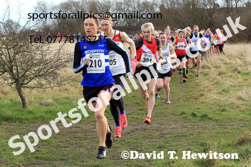Womens and mens 35 to 65 plus, 2022 NEMAA Open Cross Country Champs., Wallsend, Tyne and Wear. Photo: David T. Hewitson/Sports for All Pics